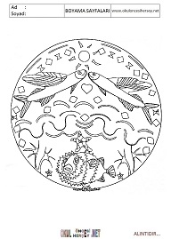 Mandala boyama sayfaları